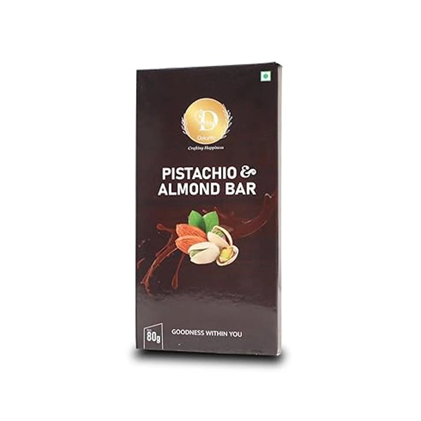 Dolcetto Pistachio & Almond Luxury dark Chocolate Bar-1